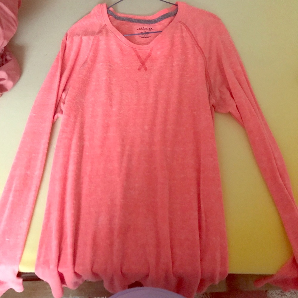 Coral long sleeved shirt